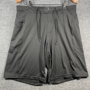 Hylete Shorts Men's Large Black Drawstring Zip Pockets Activewear Gym Running